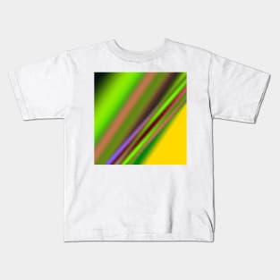 yellow blue green abstract texture Kids T-Shirt